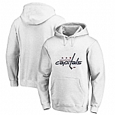 Washington Capitals White All Stitched Pullover Hoodie,baseball caps,new era cap wholesale,wholesale hats